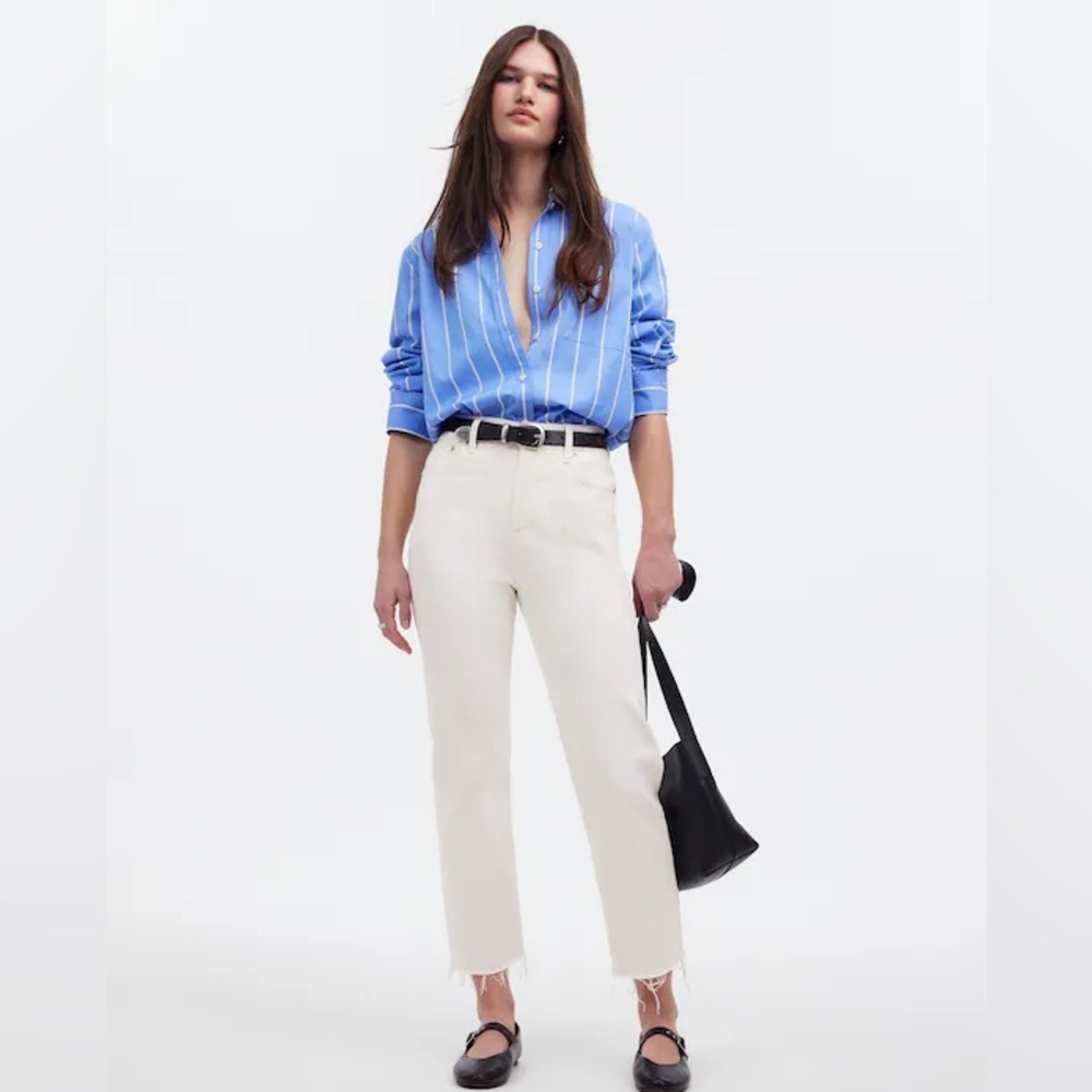NWT Madewell ‘90s straight crop jeans